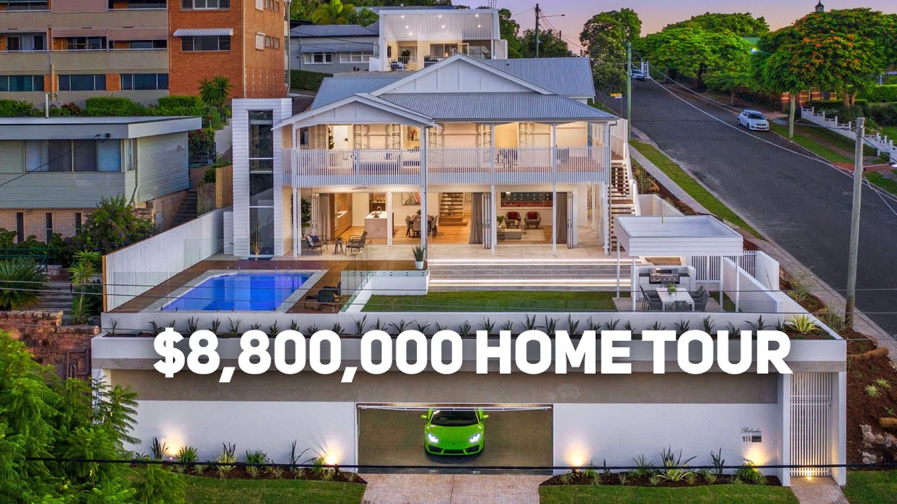 Luxury Home tour | touring a $8.8 million private home in Brisbane ...